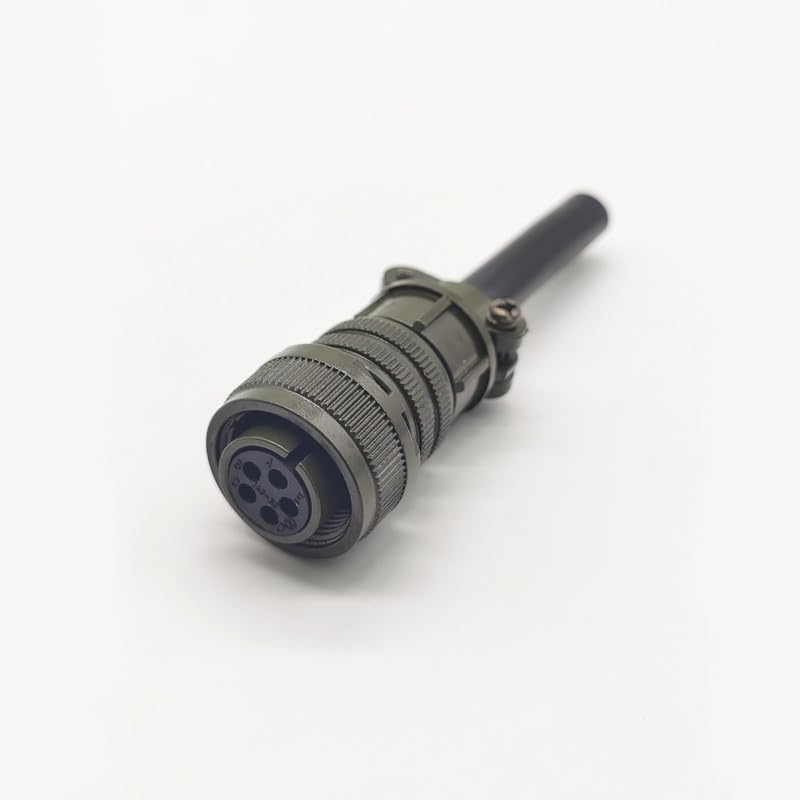 [Australia - AusPower] - MS3106A14S-5S Industrial Circular Connector, MIL-DTL-5015 Series Threaded Connector 5 Pin Contacts Solder Female Connectors Straight, 14S Shell Size 