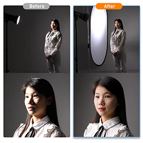 40"x60" Soft Light Diffuser Collapsible Pop Out Reflector Panel Lighting Diffusion for Studio and Outdoor Photography Video Shooting with Carrying Bag(100x150cm) 40 x 60 inches