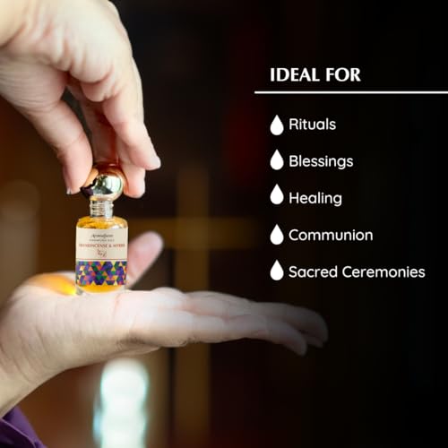 Aromafume Frankincense & Myrrh Anointing Oil, 9ml, Christian Gifts 0.3 Fl Oz (Pack of 1)