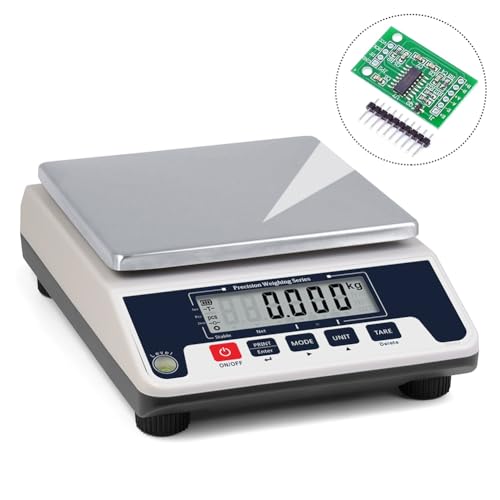 HX711 Weight Pressure Sensor Module 24-bit Precision AD Module Dual Channel Load Cell HX711 Load Cell Amplifier HX711 Load Cell Modules Pressure Sensor Modules HX711 Load Cell Amplifier 6 Pieces