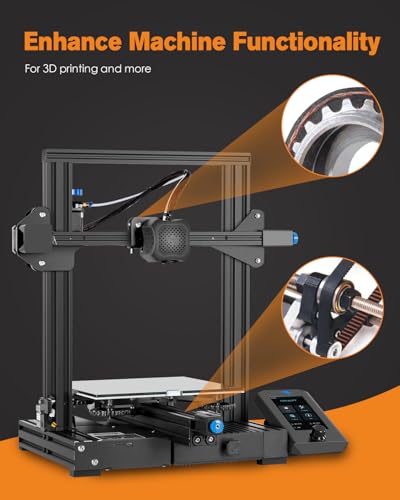 HANGLIFE GT2 Timing Belt with Copper Buckle - 3D Printer Open Synchronous Belt (2mm Pitch) 3D Printer Accessories - 10mm x 10M (32.8ft)