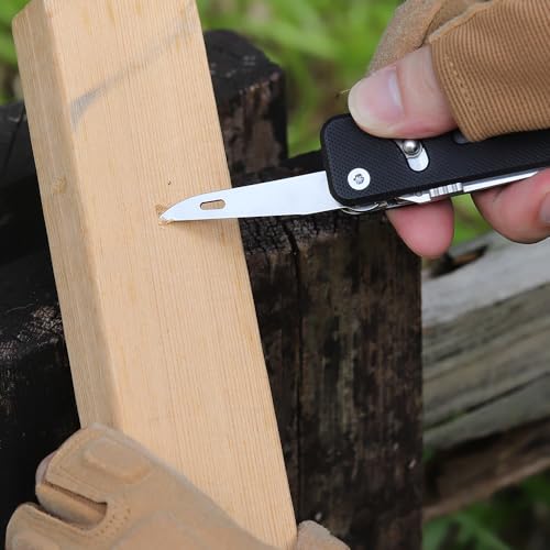 ROXON S503G Flex Companion 9-in-1 modular EDC multitool pocket knife in black D2 steel