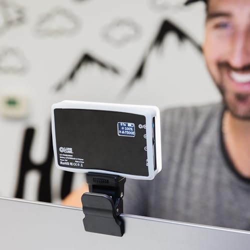 Lume Cube Video Conference Lighting Kit | Live Streaming, Video Conferencing, Remote Working | Lighting Accessory for Laptop, Adjustable Brightness and Color Temperature, Computer Mount Included Pack of 1 Light with Laptop Clip