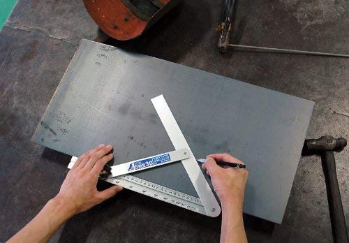 [Australia - AusPower] - Shinwa Sokutei Aluminum Square (Bracing) with angle scale 30cm (62660) (Japan Import) 