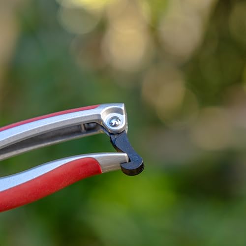 Radius Garden 7-inch aluminum fine pruner scissors with ergonomic grip and sharp, narrow blades
