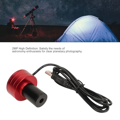 USB2.0 1.25inch Desktop Camera,1920x1080 2MP Digital Astronomy Telescope Lens, 5P9967F Electronic Eyepiece Camera for , for Linux, and for Android