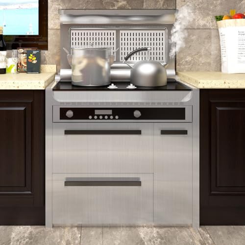 YENHOME Large Size 118x30 inch Brushed Silver Stainless Steel Contact Paper Removable Peel and Stick Wallpaper for Refrigerator Dishwasher Appliances Waterproof Stick on Backsplash Kitchen Wallpaper 30" x 118"