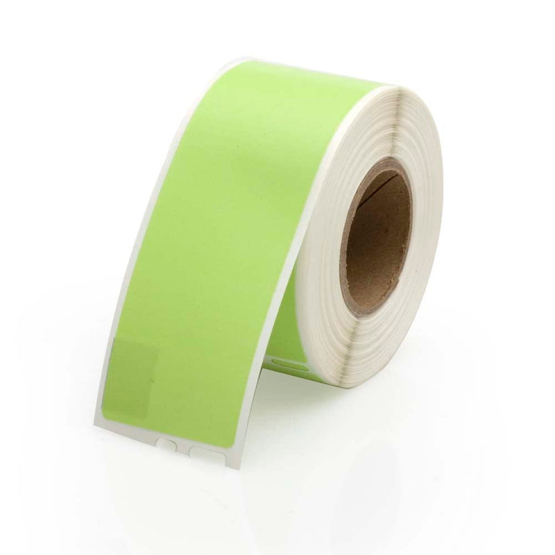 Green Seiko Compatible Address Labels - (2 Rolls per Pack), 1-1/8" x 3-1/2", Permanent Adhesive - Mailing & Filing Labels - Direct Thermal | LabelValue