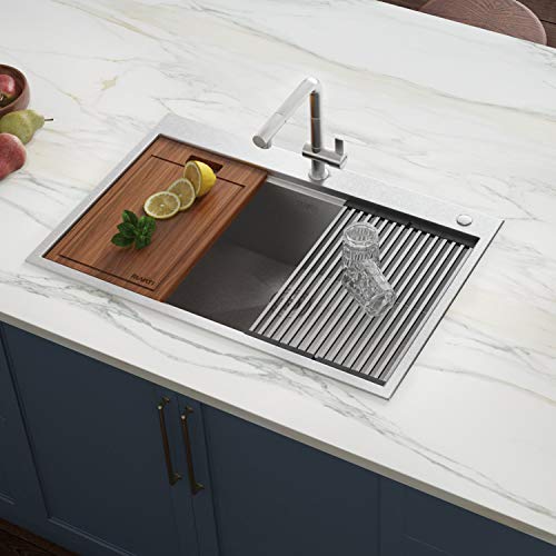 Ruvati Stainless Steel Silicone Foldable Drying Rack - RVA1395