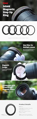 Kase Revolution 3 Piece Kit: 67mm Inlaid Adapter + 67mm to 77mm Magnetic Step Ring + 3D Installation/Removal Tool