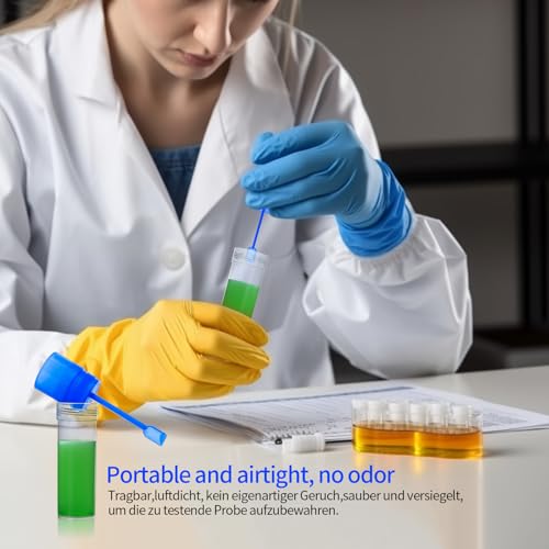 Pack of 30 Chair Sample Tubes, 15 ml Faecal Sample Tubes Dog and Cat, Sample Tube with Spoon, Dog Examination Tube for Stool Sample Pets for Testing