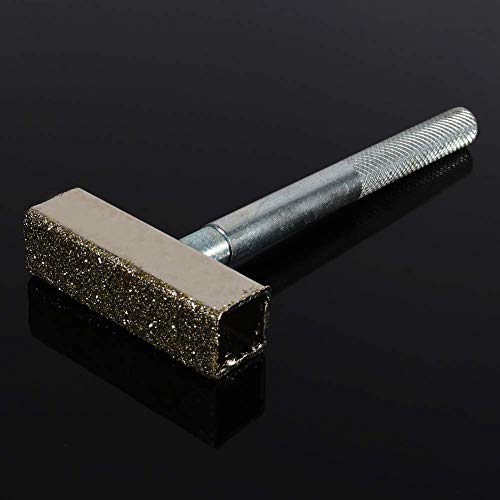 Aramox Sharpening Stone Dresser T-shaped Grinding Wheel 85mm Diamond T-shaped Grinding Wheel Disc Stone Straightener Right Tool Dressing Bench Grinding Machine Electroplated