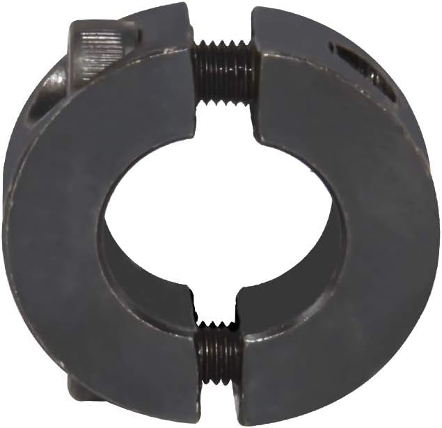 [Australia - AusPower] - AZSSMUK Shaft Collar Bore 1-1/4'' Double Split Black Oxide Set Screw Durable Shaft Collars Suitable for Machinery and Industrial Use 2 Pieces 1-1/4'' 