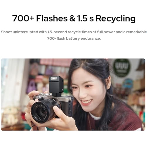 GODOX iT22C Mini Camera Flash with TTL Auto-Metering IT22C for Canon TTL Camera Flash 1.5s Recycling 700 Flashes Built-in Lithium Battery with Magnetic Diffuser Filters Compatible for Canon Camera