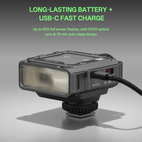 VILTROX Z3 TTL Flash for Canon, GN16, 26W/s 1800mAh Mini Flash for Camera