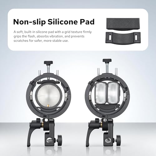 Godox S3 Speedlite Bracket, S2 Bracket Updated Version Bowens Mount Holder