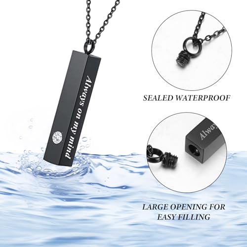 8Pcs Urn Necklace for Ashes Cremation Jewelry