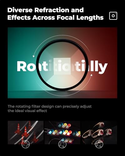K&F CONCEPT 77mm Fractal Filter Rotatable Prism 4+1