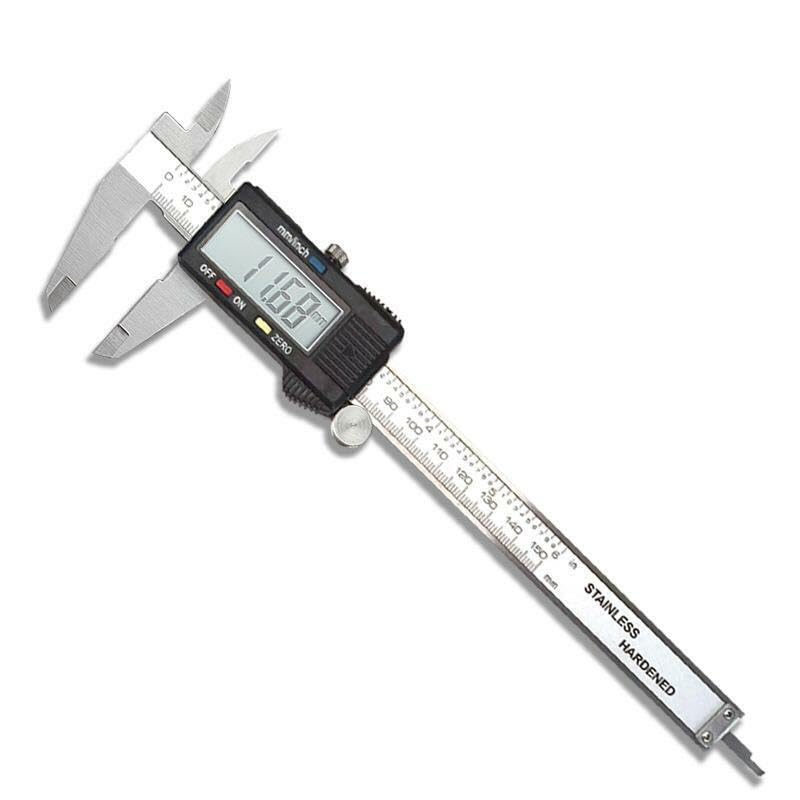 [Australia - AusPower] - Digital Caliper jj-shop24 Calliper Measuring Gauge 0-150mm LCD Display Metal Stainless Steel Measuring 