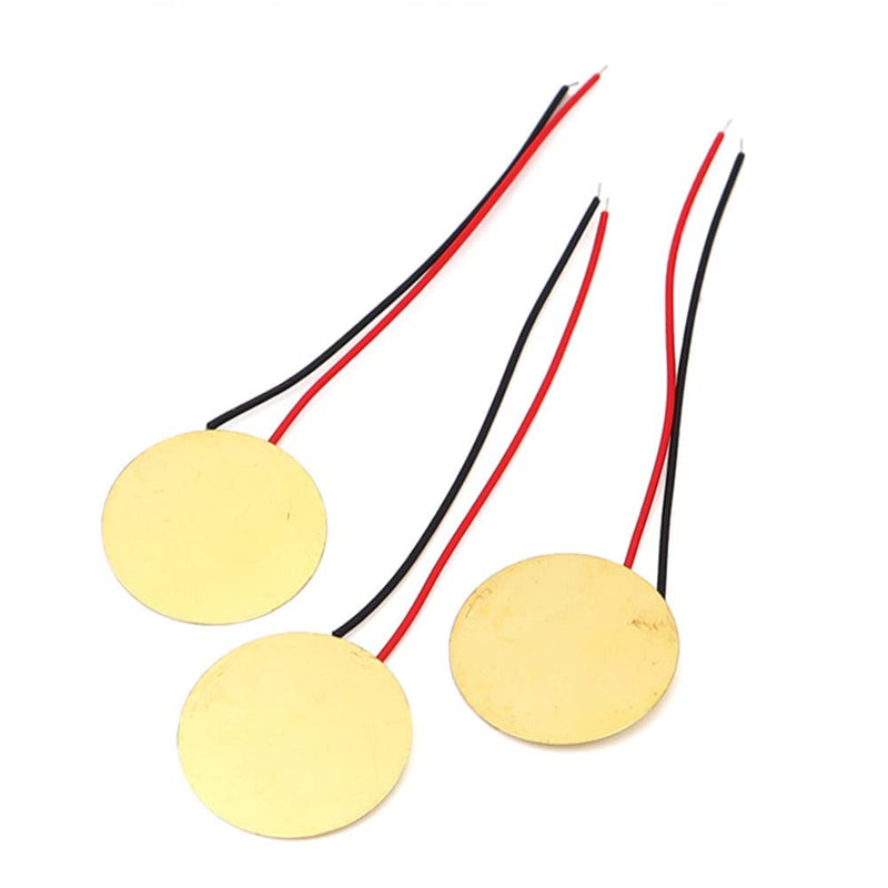 [Australia - AusPower] - 35mm Piezo Transducer with Soldered Wire (Pack of 20) 