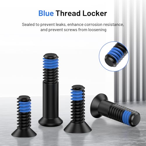 VSTRANICS red dot screw kit with M4 and #6-32 screws, bolts, and blue thread locker assortment