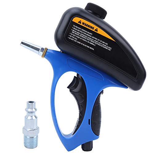 Ejoyous mini pneumatic sandblasting spray gun for abrasive blasting and derusting