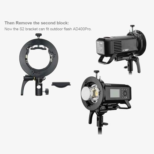 Godox S2 S-Type Flash Bracket with Bowens Mount for Speedlite and Strobe