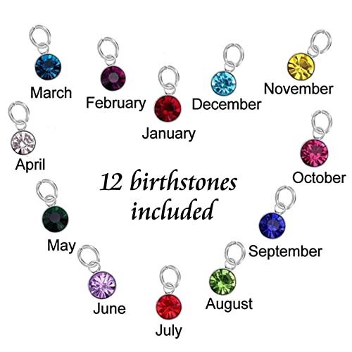 Cremains Necklace, Necklace Crystal with Engrave I Love You Forever Mama Necklace Gift for Women and Men February