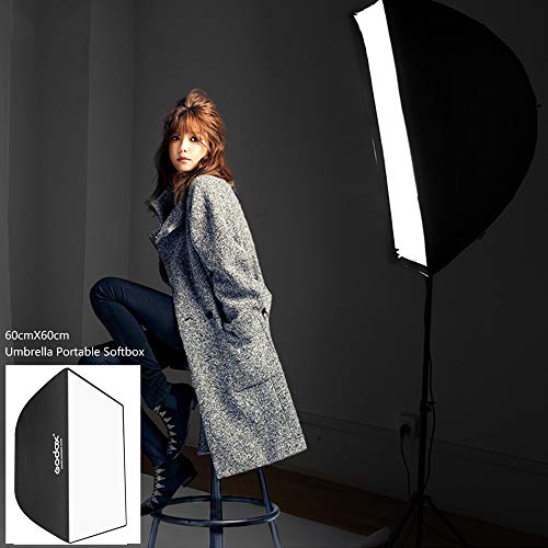 Godox 24" x 35"/ 60cm x 90cm Umbrella Rectangle Portable Softbox Reflector for Studio Photography Speedlite Flash (60X90cm Softbox)