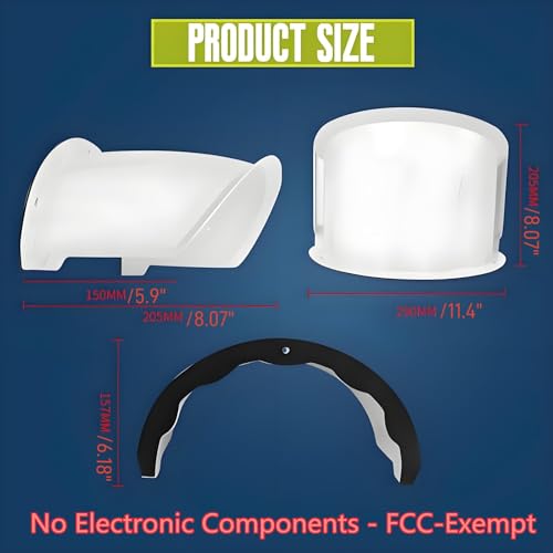 2-Pack Weatherproof Universal Security Camera Sun Rain Shade Cover – Compatible with Hikvision, Nest, Ring, Arlo,LED Lights – All-Weather Protection for Outdoor Dome & Bullet Cameras