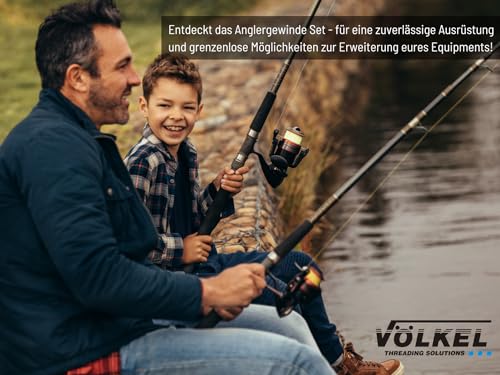 VÖLKEL Angler Set BSF 3/8 x 20 Thread HSS Thread Cutter Set Thread Cutter BSF 3/8 Angler Thread Female and Male Thread