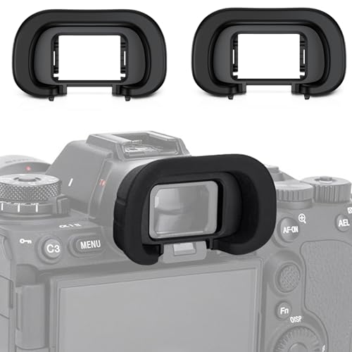 2 Pack FDA-EP21L Soft Silicone Camera Eyepiece Eyecup + A7IV A7RV Eyecup Eyepiece, Camera Viewfinder Eyeshade