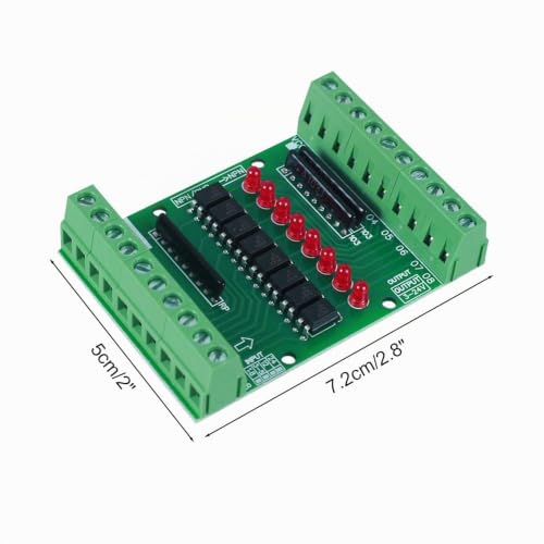 Optocoupler Isolation Module, DC 3.3V 5V 8 Channel Optocoupler Isolation Module, PNP NPN Low High Level Output Signal Converter