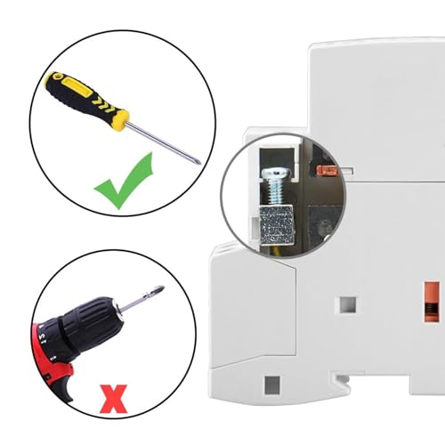 AC Contactor, 2-Pole, 25A, AC 220V/240V, 50/60Hz, DIN Rail 35mm (OCT25 2NO) OCT25 2NO