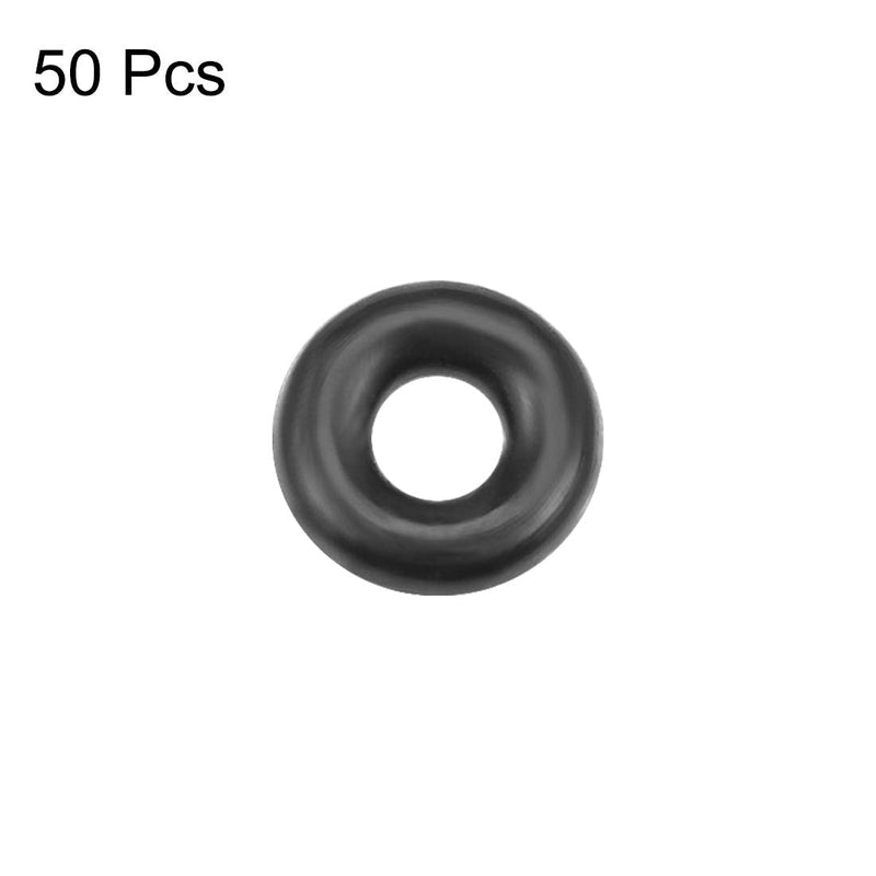 [Australia - AusPower] - uxcell Nitrile Rubber O-Rings 3.2mm OD 1.2mm ID 1mm Width, Metric Nitrile Rubber Sealing Gasket for Automotive Machine Plumbing, Pack of 50 1.2mmx3.2mmx1mm 