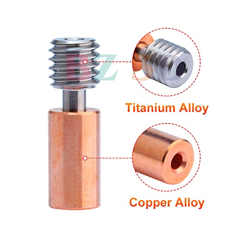 Ender 3 S1 Bimetal Heatbreak,Sprite Extruder Pro Upgrade Bi-Metal Heat Break for Ender 3 S1/S1 Pro/Plus/Ender 3 V3 SE/Ender 3 V3 KE/CR-10 SE/K1/K1 Max/Ender 5 S1/CR10 Smart Pro Hotend.(2Pcs) 2PCS BiMetal