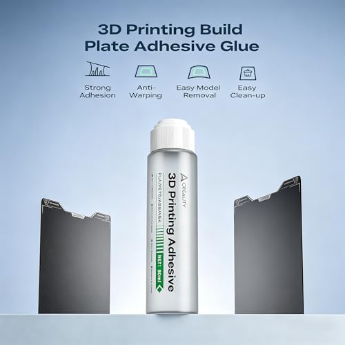 2026 New Creality Glue Stick x2 for 3D Printer Build Plate - 80ml Each, Strong Adhesion & Anti-Warping Glue for PLA/ABS/PETG/ASA, Easy Model Removal and Clean-up, All FDM 3D Printer Tools/Accessories