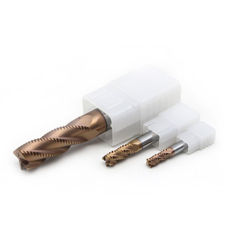 [Australia - AusPower] - 3/8" Carbide Roughing End Mill - 4 Flute - 3/8'' Shk Dia, 2-1/2'' Oal - for Alloy Steels/Hardened Steels 3/8‘’ 