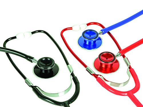 TRAD color single head stethoscope, red color, lightweight aluminum frame Dual Head Stethoscope