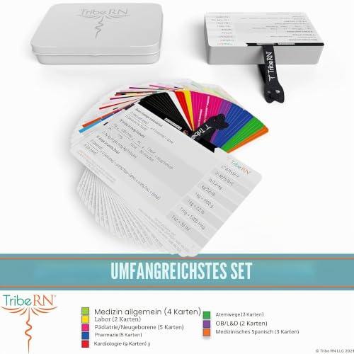 BadgeGuru by Tribe RN - 52 Cheat Sheets on 26 Nurse Badge Cards - Designed by Nurses - Essential for Nurses and Nursing Students - Bonus Access to Standard