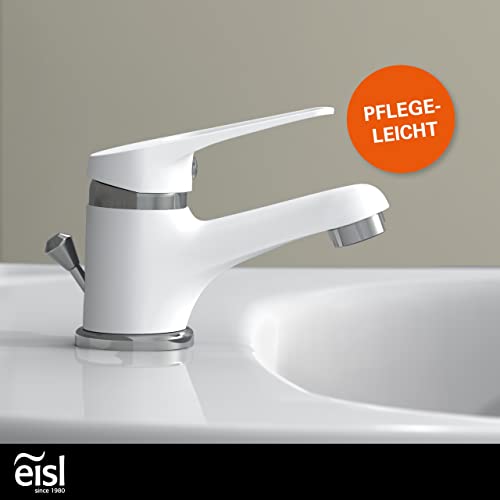 Eisl Speed Single-Handle Bathroom Sink Mixer Tap, Set of 1, White, NI075SCR-W Speed Waschtischarmatur Weiß