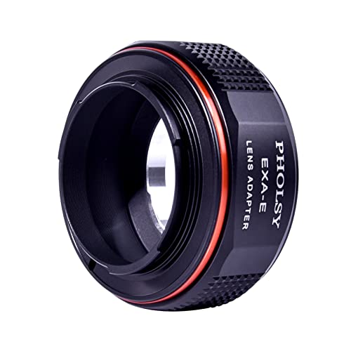 PHOLSY Lens Mount Adapter Manual Focus: Compatible with Exakta (NOT Compatible with Topcon) Lens to Sony E (NEX) Camera Body Exakta to Sony E