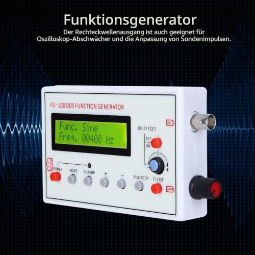 Signal Generator, FG100 DDS FG 100 DDS Function Generator Signal Generator Signal Source Generator Meter Sine Wave Frequency 1Hz 500kHz Counter