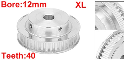 [Australia - AusPower] - uxcell Aluminum 40 Teeth 12mm Bore 5.08mm Pitch Timing Belt Pulley for 10mm Belt 