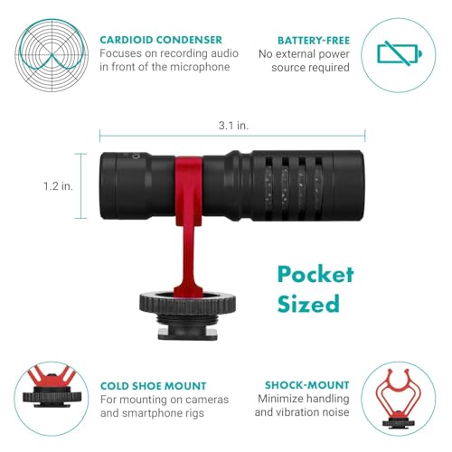 Movo VXR10 Universal Shotgun Mic for Camera
