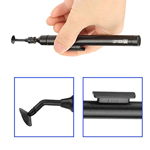 Vacuum Pen Suction Pen L611938 Vacuum Suction Spring with 6 Suction Cups and 2 Suction Tips for IC SMD
