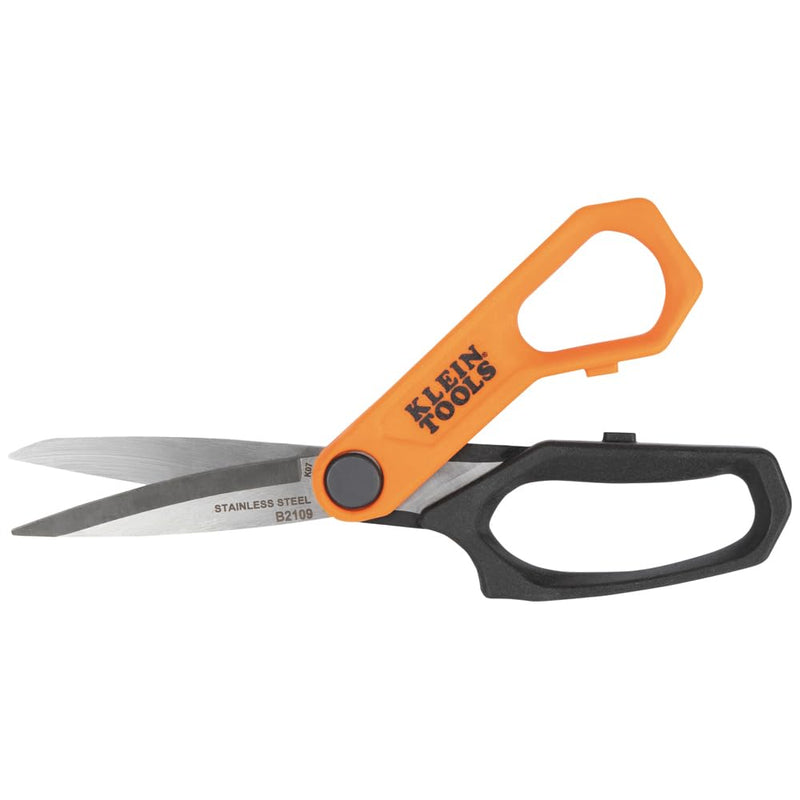 [Australia - AusPower] - Klein Tools B2109 Heavy Duty Scissors, Multipurpose Utility Shears for Cutting Fabric, Cardboard, Plastic, Metal and More, Stainless Steel, 9-Inch 