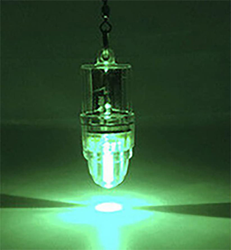 Fishing Lure Light Deep Drop Light 4.3" LED Fishing Light Underwater Flashing Strobe Lamp 2,100 ft Water-Triggered Design Fish Attracting Lamp for Swordfish Tilefish Halibut Tuna Grouper Green 6 Pack