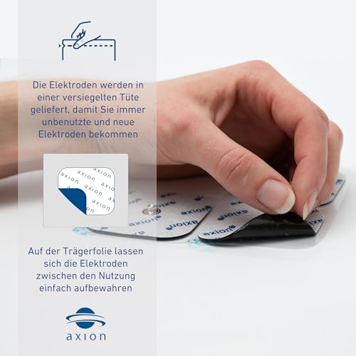 Sanitas Beurer Compatible Clectrodes 10x5 cm, 4 Pieces | Compatible with Sanitas TENS device and EMS muscle stimulator (eg SEM43, SEM44) & Beurer (eg EM49, EM56). Reusable