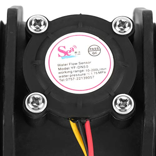 DN50 G2 Turbine Flow Meter Water Flow Hall Sensor Switch Meter Sensor for Water Control for Instantaneous Water Heater Flow Meter Meter 10-200L/min
